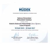 Bütün bölümlerimiz 2 yıl süre ile MÜDEK akreditasyonu aldı